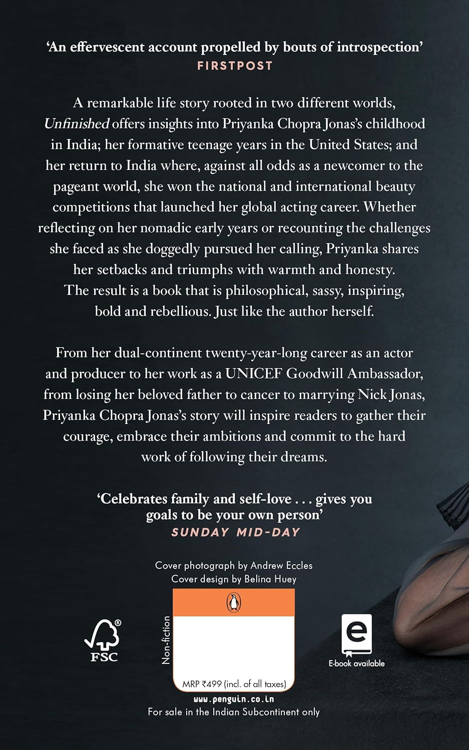 Unfinished: A Memoir by Priyanka Chopra Jonas – Paperback - Image 2